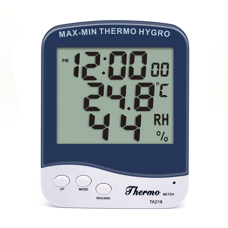 厂家供应 大屏幕 电子温湿度计 数字式温度计 TA-218B