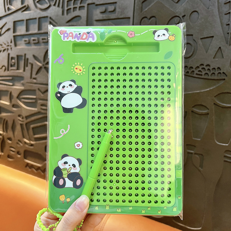 创意卡通动物大号286珠磁吸钢珠画板钥匙扣趣味解压学生玩具挂件|undefined