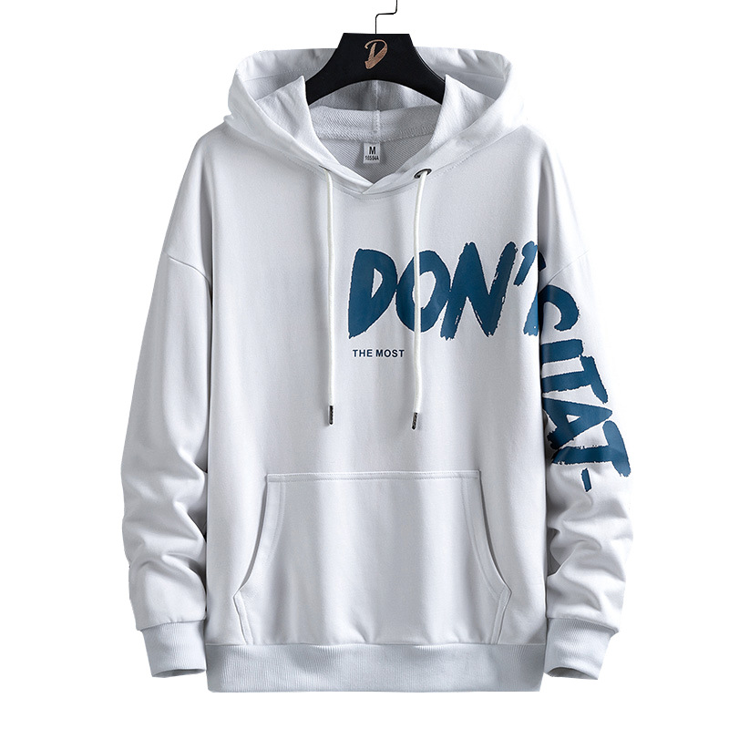 Primavera e outono camisola com capuz nova carta impressão pulôver camiseta moda etiqueta roupas masculinas_voghion.com