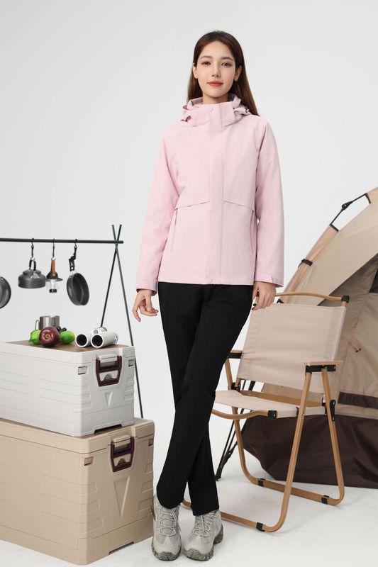90羽绒冲锋衣三合一定制工作服印LOGO男女防跑绒防风防水户外冬装|undefined