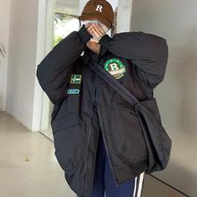 棉服外套女冬季潮原宿风学生保暖棒球服棉衣外套学院风夹克