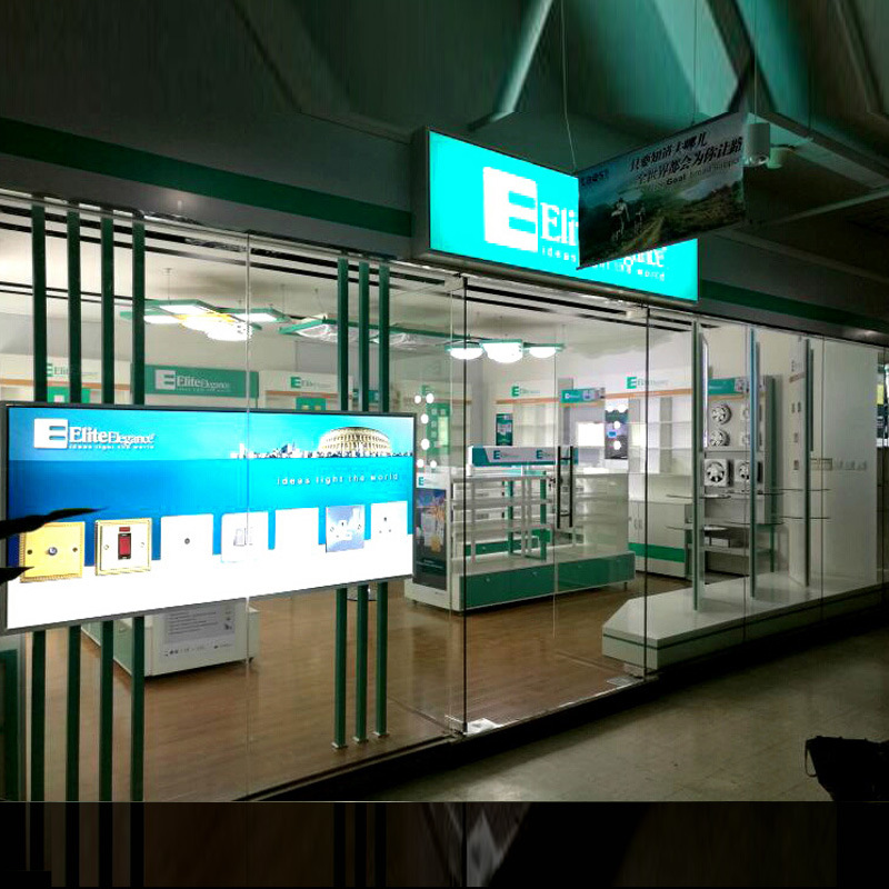 上海灯具展柜厂家 木质/烤漆灯具展厅展示柜加工 源头工厂直销