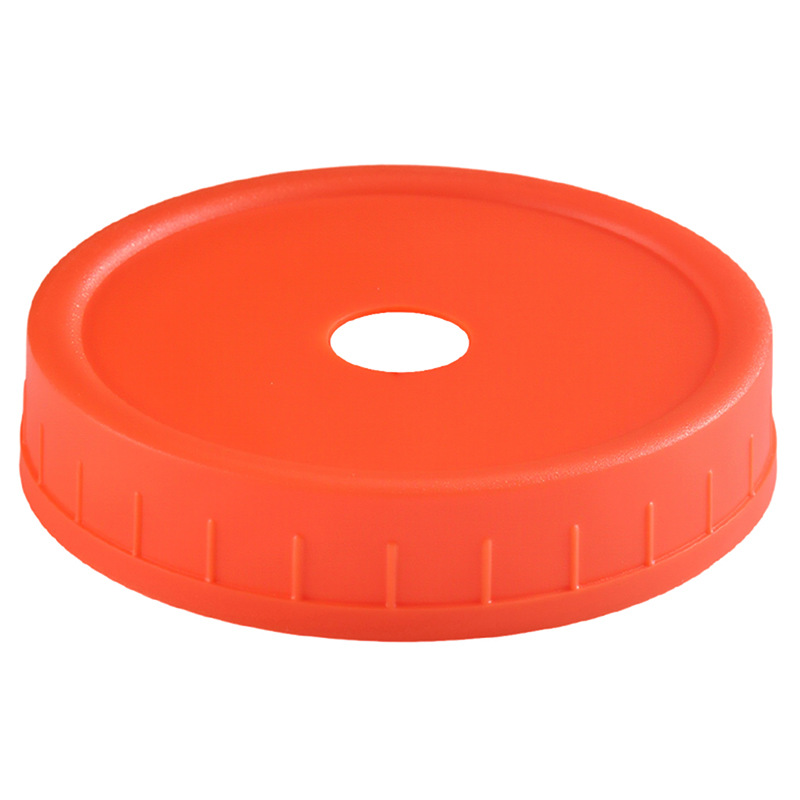 Amazon PP plástico con agujeros Mason cubierta color 70mm calibre 86mm boca ancha mango taza Mason cubierta de paja image 11