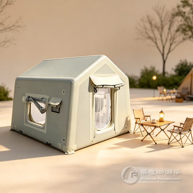 Inflatable tent made of woven fabric, suitable for self-driving camping, emergency rescue, and vehicle-mounted use, no steel frame required