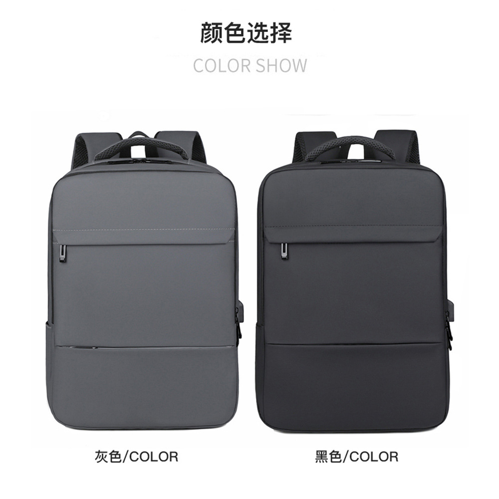 Nueva bolsa de negocios de tendencia transfronteriza, mochila escolar recargable USB, mochila impermeable de viaje, mochila