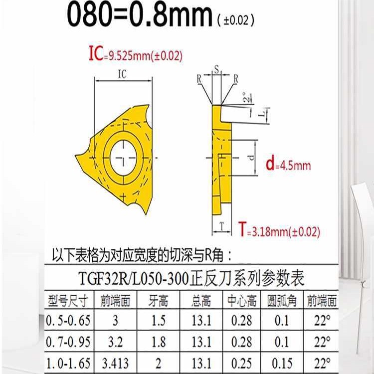 ✅数控卡簧槽刀浅槽刀片TGF32R150/R100/R200/R120立装切槽刀粒切