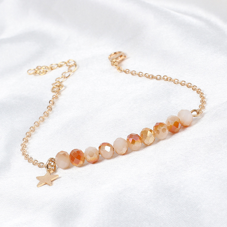 4g Weight Bracelets Classification Women'S Gender White, Red, Green Color  New Simple Crystal Bracelet 4