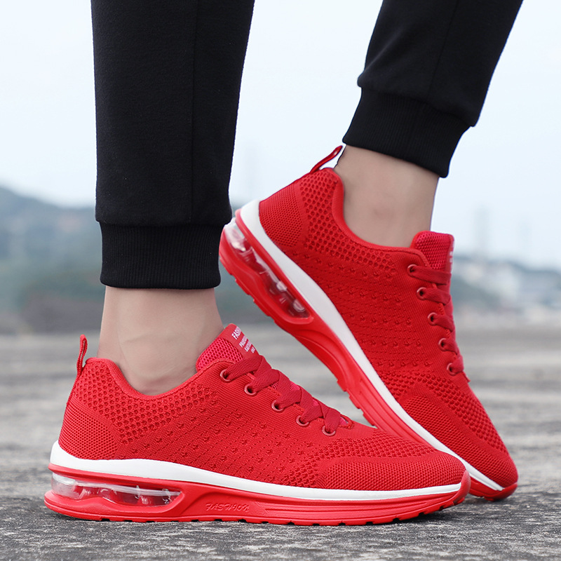 Oversized Flying Weave Sports Casual dames Koreaanse hardloopschoenen voor heren met luchtkussen, maat 47_voghion.com
