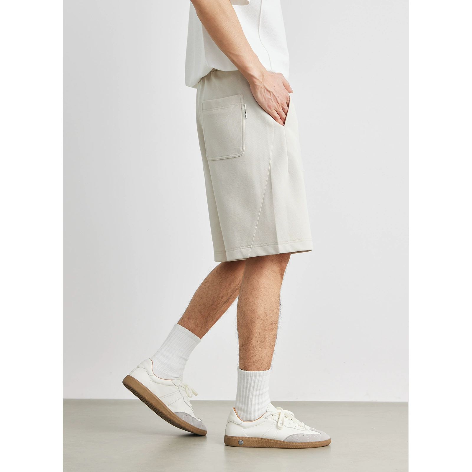 Summer shorts, sports retro trousers for leisure, with embroidery, oversize