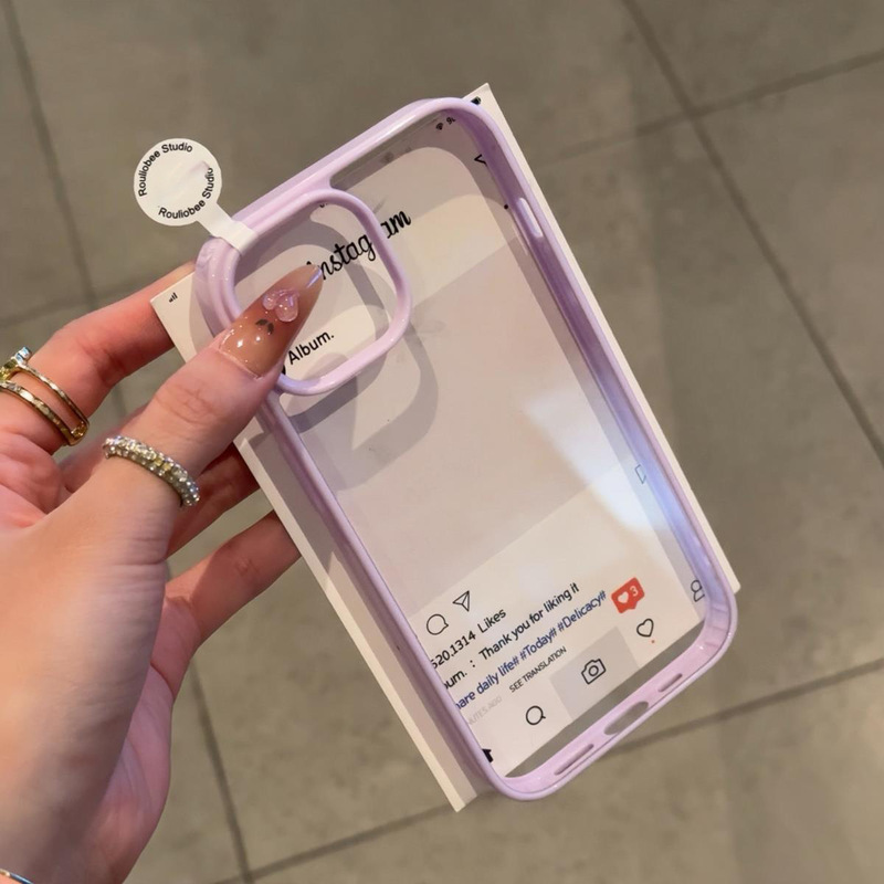 Apple 17/16 素材シェル クリーム接着剤携帯電話ケース キャンディーカラー 15/14p ドーパミンカラーシェル落下防止女性に適しています|undefined
