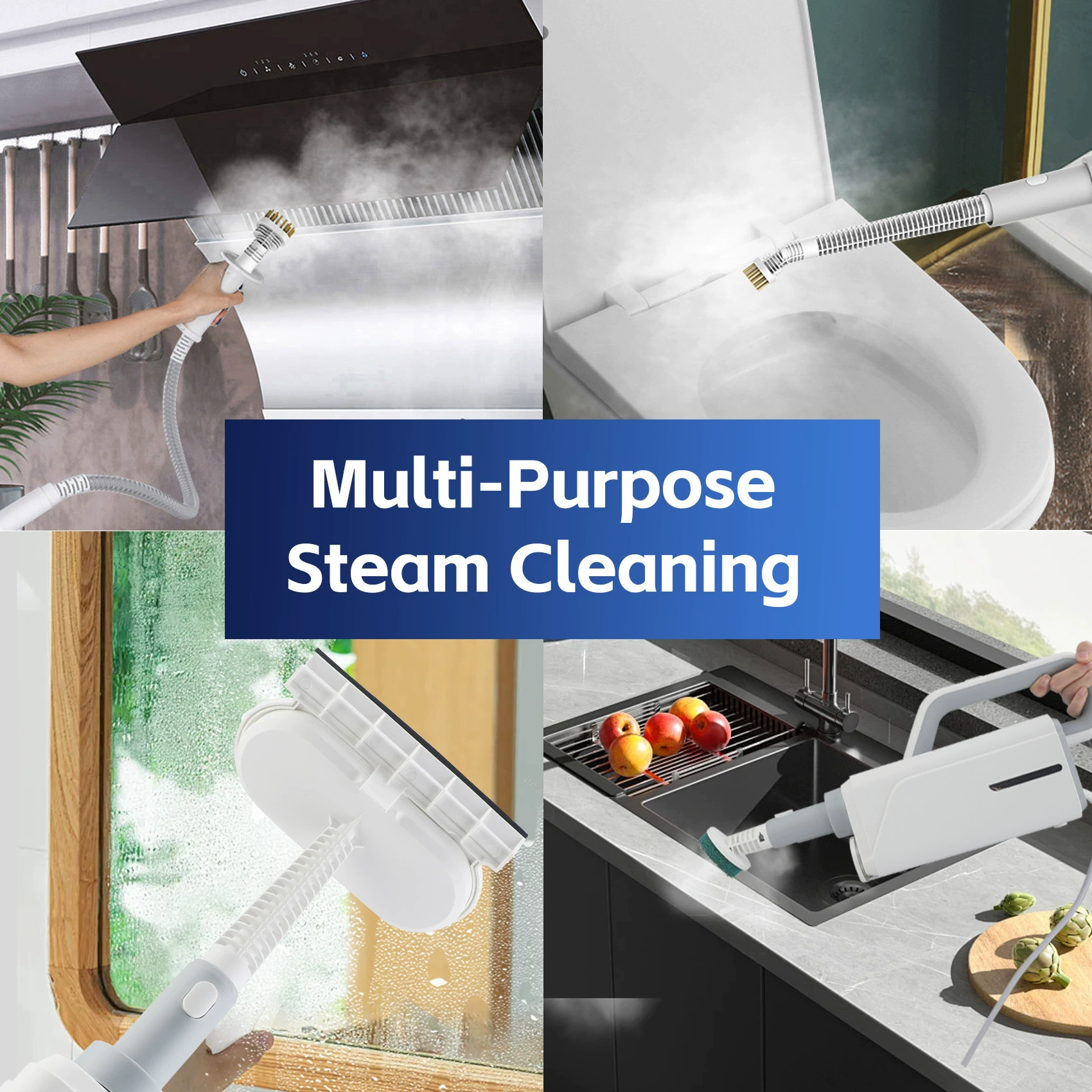 Multifunctional electric hygienic handheld mop for home use, for import