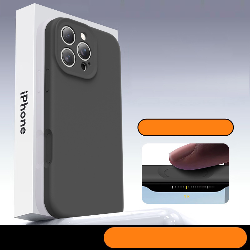 Nueva funda integrada con botón de cámara de silicona líquida, compatible con iPhone 14, iPhone 17, botón de cámara con IA, iPhone 15.