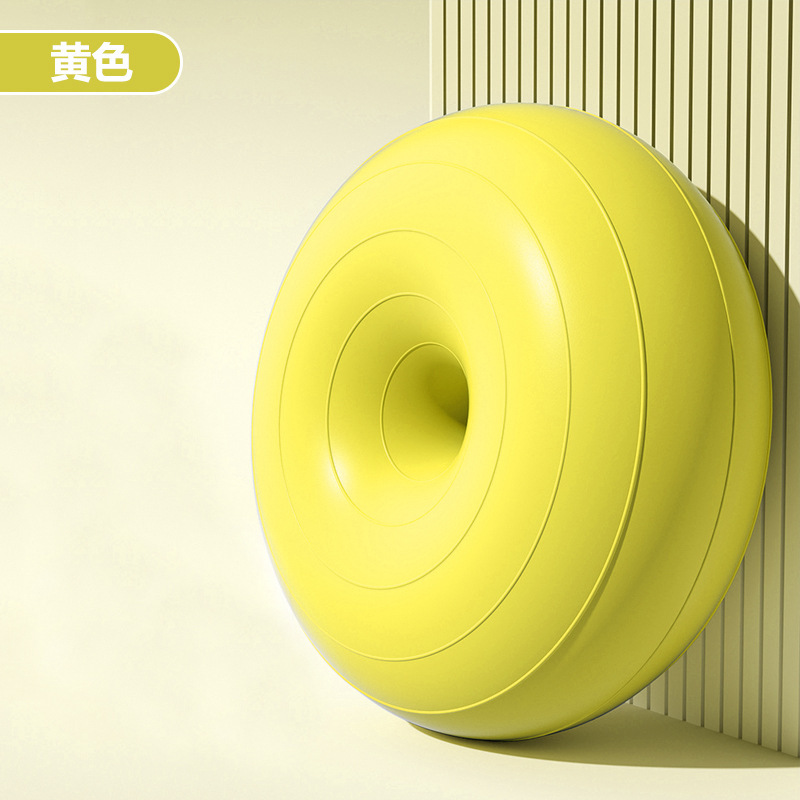 Pelota de yoga de pilates donut bola de manzana engrosada a prueba de explosiones ejercicio fitness recuperación posparto equilibrio estable hemisferio