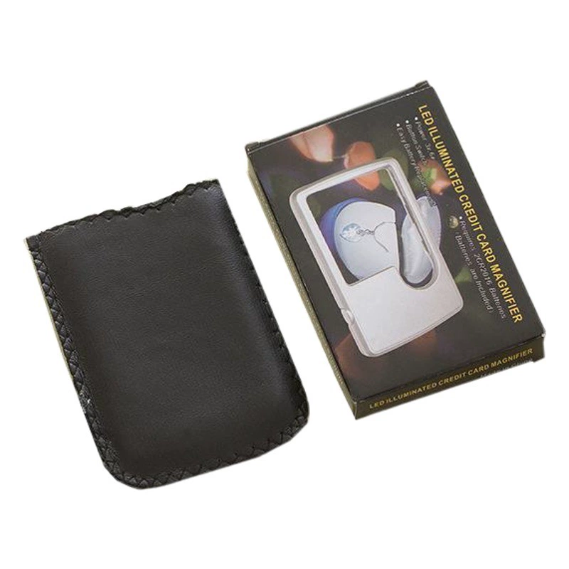 Тип карты портативное увеличительное стекло 4Б-3 СИД фабрики сразу с кожаной упаковкой случая
