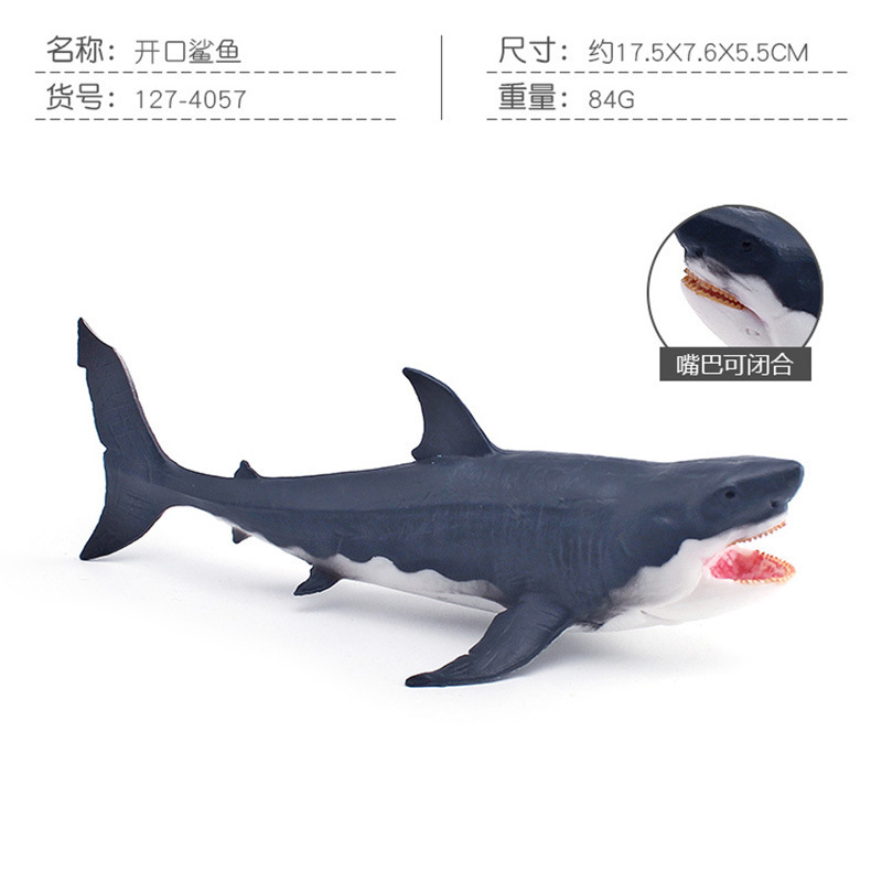 Simulación Marina animal gigante diente tiburón blanco tiburón espiral diente tiburón hueco modelo simulación Vida Marina adornos estáticos