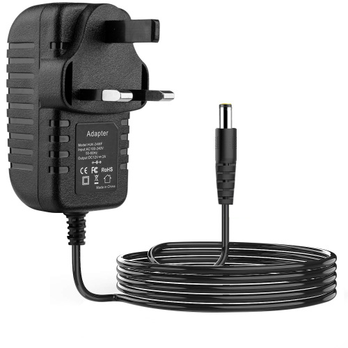 British standard 12v2a power adapter LED light with massager monitoring switching power supply with smart speaker charger