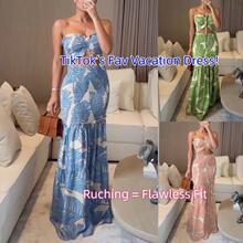 T 26252 Halter Print Vacation Dresses �Ҳ�ӡ���ȼ�����ȹ