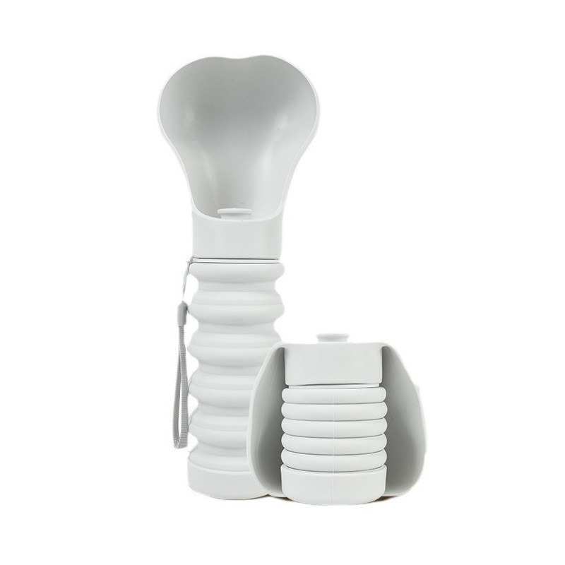 Perro y gato plegable hervidor de silicona pequeño y mediano perro y gato fuera taza de agua bebida de mascota tazón portátil para perros