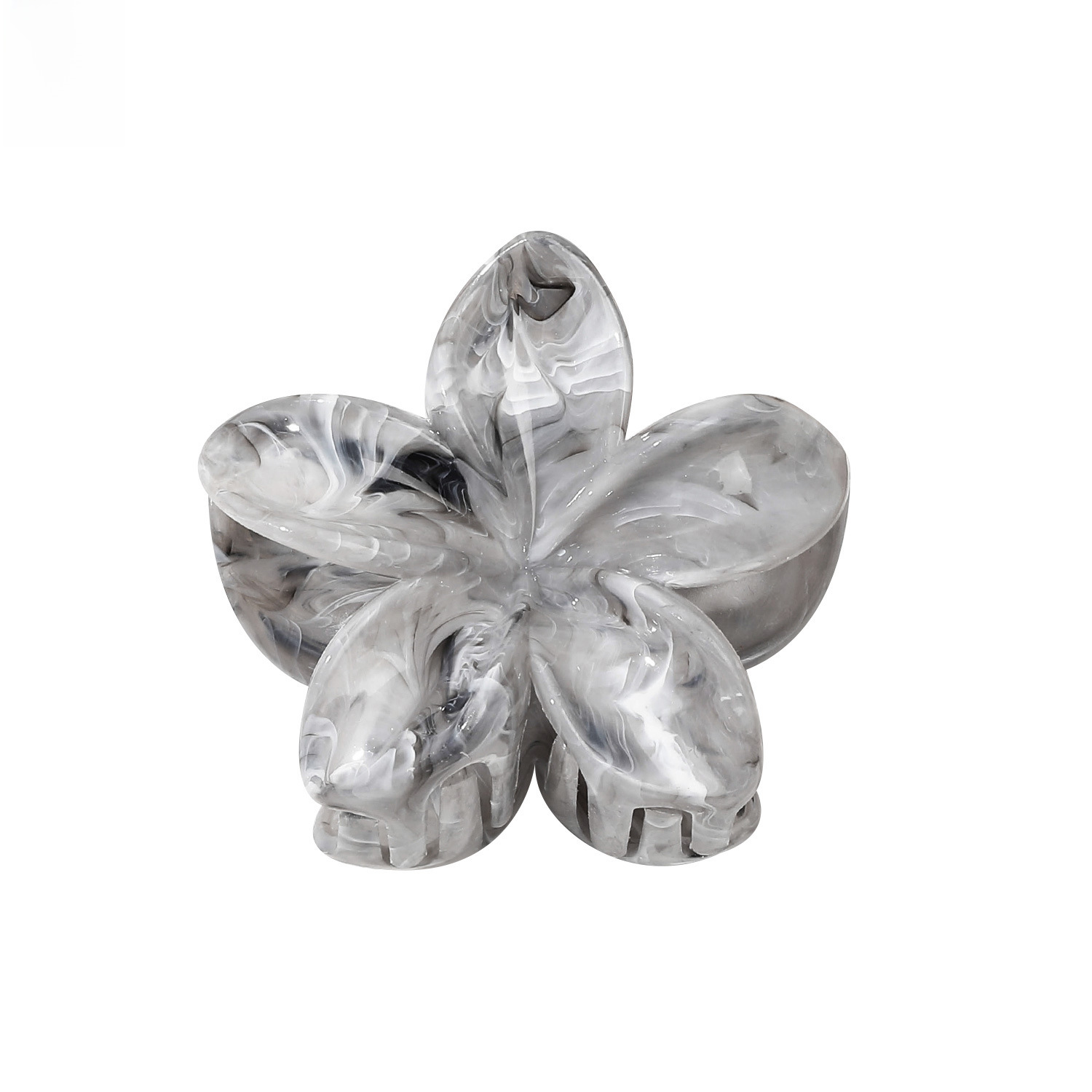 Qiyue cross-border marble pattern flower catch clip large egg flower hair clip plate hair shark clip hair catch hair accessories wholesale_voghion.com