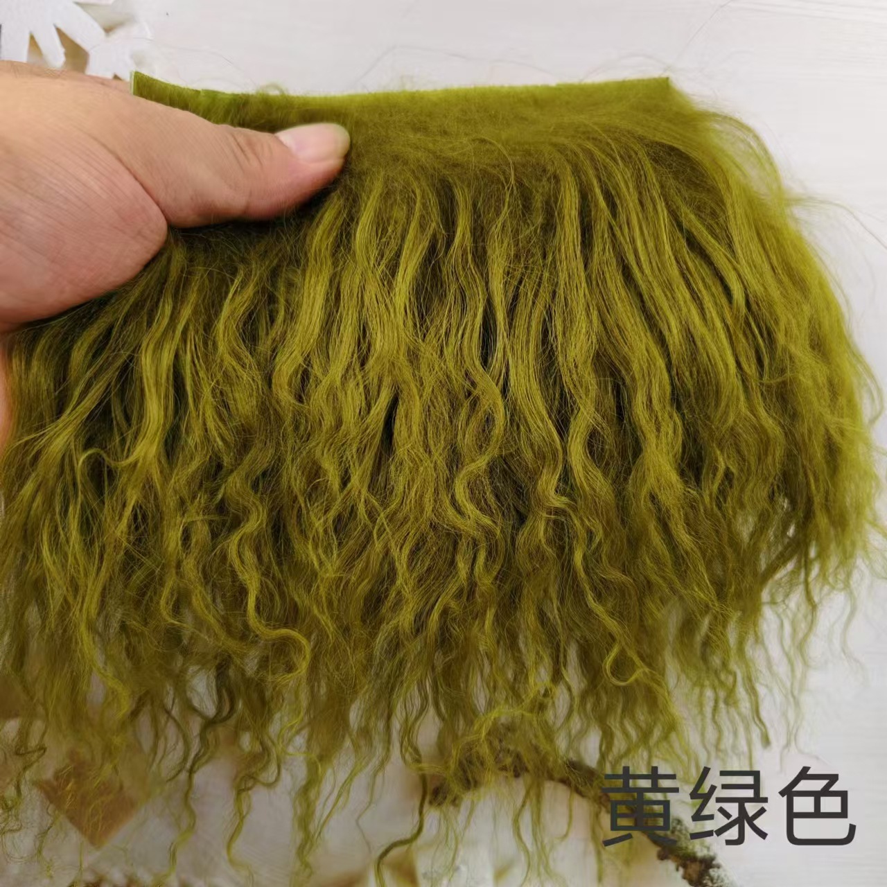 Alta calidad tan lana pelo fila bjd belleza nudo cerdo monstruo soldado monstruo ob11 Gao Ke Er multicolor 6 puntos bebé peluca