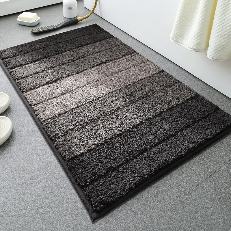Alfombrilla antideslizante en la puerta del baño flocado Alfombra absorbente gruesa Alfombra de entrada del inodoro Alfombrilla de la puerta Alfombra de la cama del dormitorio