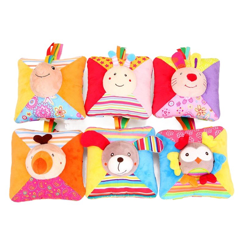 Venta caliente educativo hebilla juego juguetes cognitivos color carta símbolo de dibujos animados animal juguetes de peluche al por mayor image 1