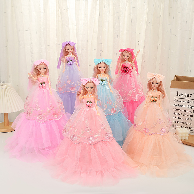 55cm factory wholesale DIY barbene Doll Girl Princess toy children dress wedding dress children gift wholesale