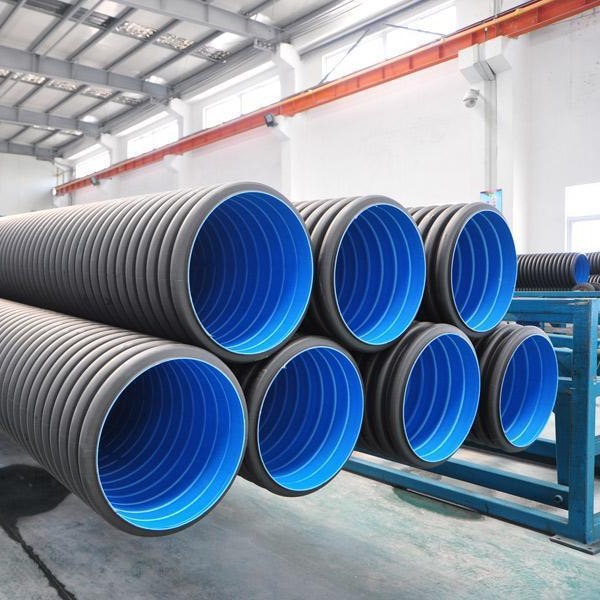 江苏无锡双壁波纹管厂家批发市政中空缠绕污水管道排水管下水管