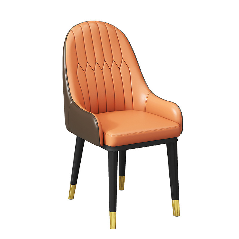 Sillas de comedor de lujo ligero transfronterizo AliExpress sillas de comercio exterior restaurantes italianos sillas de hotel respaldadas sillas de mesa de comedor nórdicas image 12
