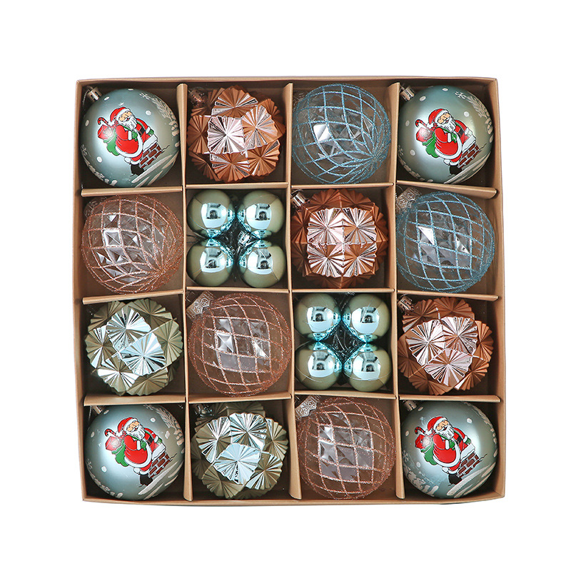 Venta caliente transfronteriza Bola de Navidad al por mayor Decoración de árbol de Navidad Bola de regalo de diseño exquisito