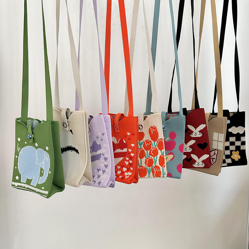 Bolso para teléfono móvil Mini bandolera de bandolera de diseño de nicho Bolso de axila de monedero de todo fósforo de moda coreana