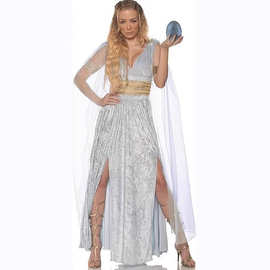 希腊女神服装女裙古希腊神话故事主题服万圣节服装雅典娜女神