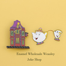 韦斯莱笑话店胸针weasley joke shop brooch美女与野兽徽章配饰