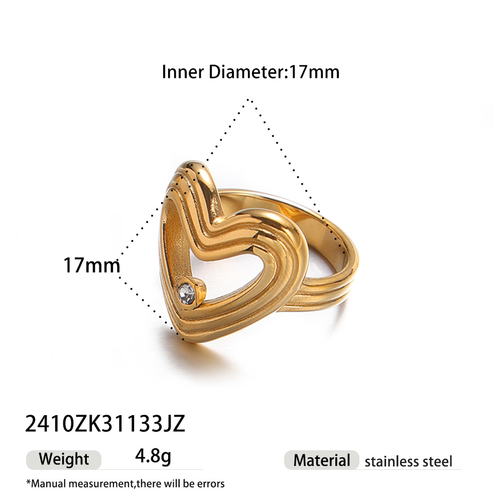 Tina Europa y América collar de acero inoxidable mujer no se desvanece diseño de oro amor conjunto de joyas ventas calientes transfronterizas