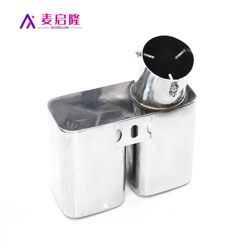 Adecuado para ventas directas de fábrica ELFA boca cuadrada boca de la cola modificado alfa tubo de escape de garganta de cola de coche de acero inoxidable
