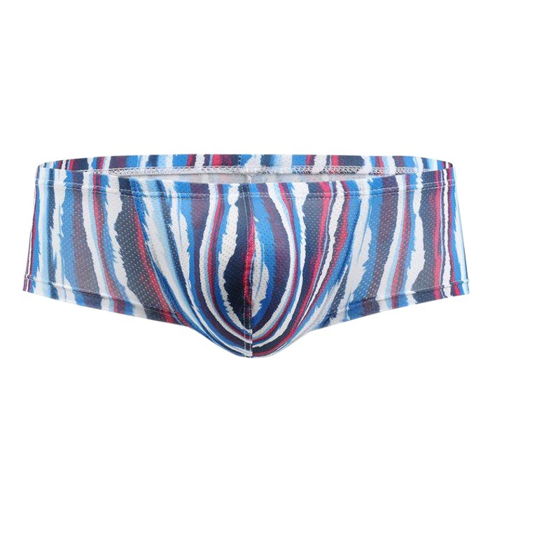Gay欧米の外国貿易の低い腰の男性の下着の頭のプリントu凸の網の穴の通気性は吸湿して汗を排出します。
