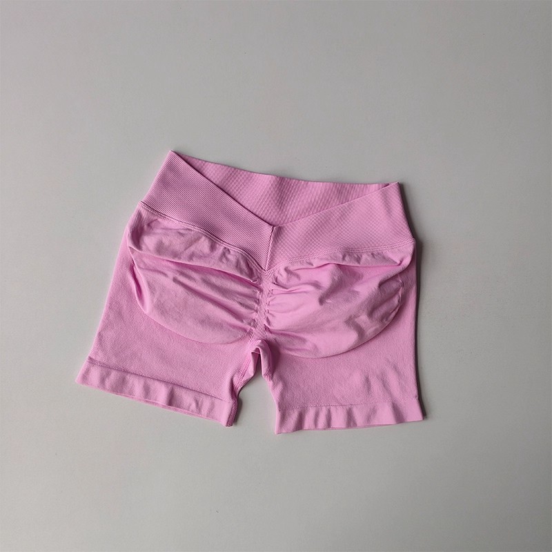Amazon trasero V cintura alta elástica caderas abdominales sin costuras pantalones cortos panty sin costuras pantalones cortos mujeres image 11