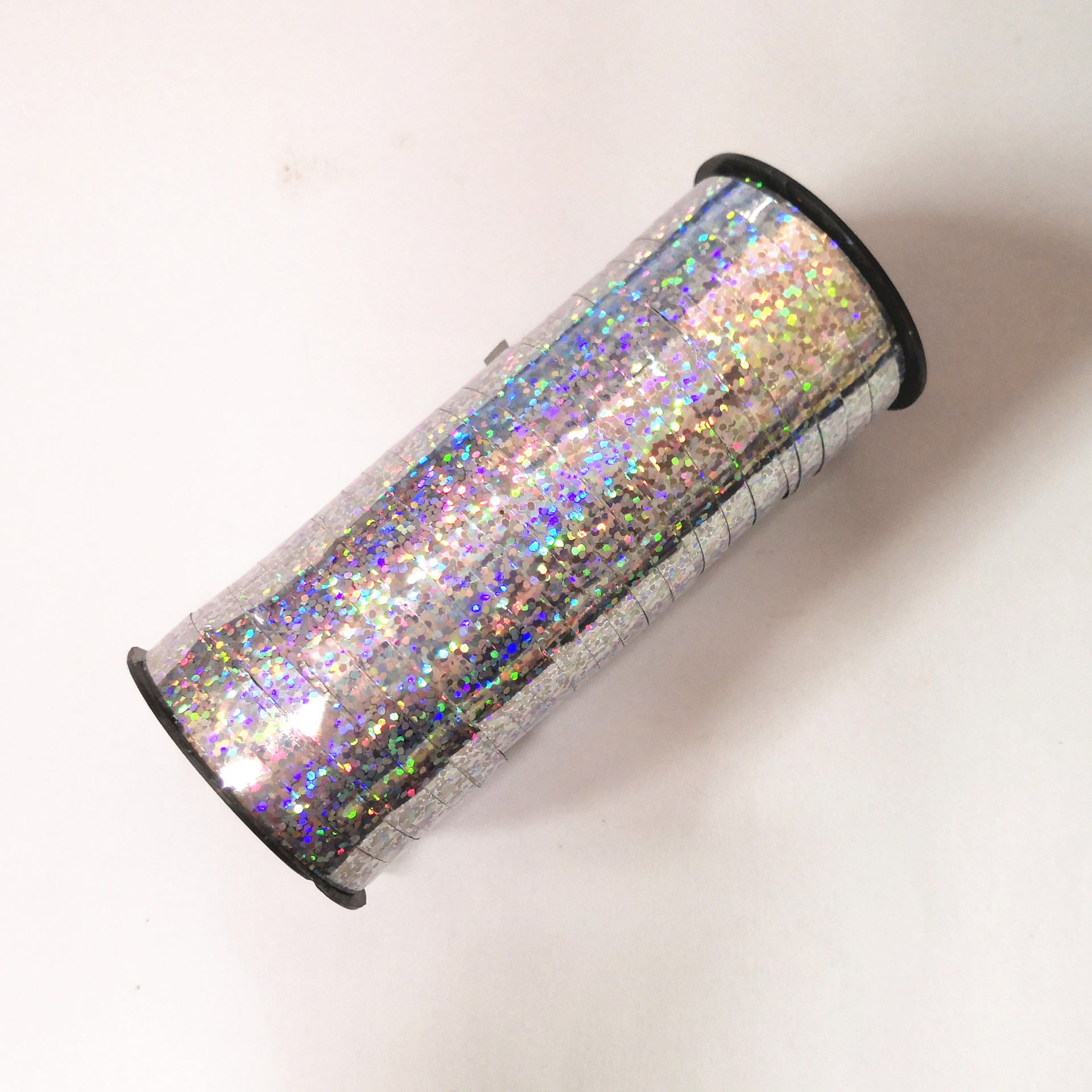 Película de aluminio arco iris fiestas de cumpleaños arreglos de cinta brillante 100 yardas