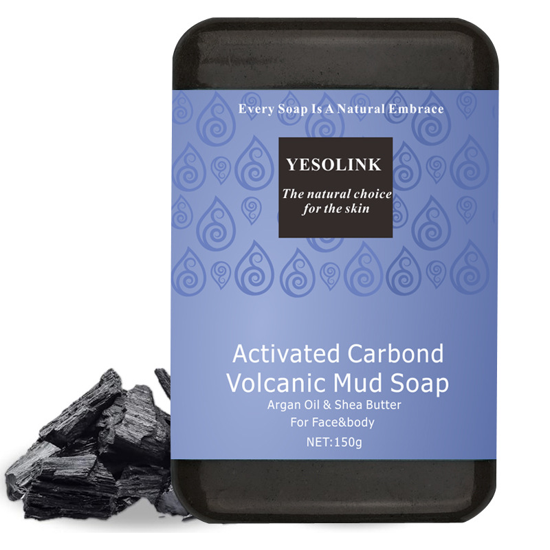 跨境外贸跨物死海泥活性炭火山泥肥皂洗脸控油亚马逊肥皂厂家批发