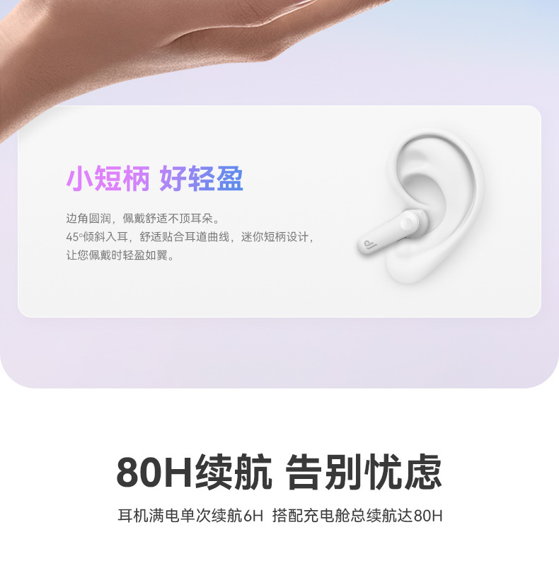 Factory supplied noise-reducing Bluetooth headphones Long battery life wireless Bluetooth headphones In-ear high quality Bluetooth headphones