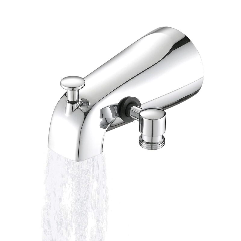 Bathtub Faucet with Shower Diverter Suitable for 1/ 2inch or 3/ 4inch Threaded Pipes