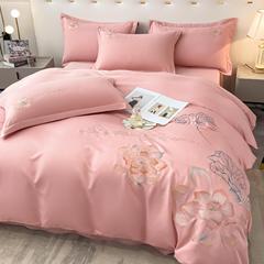 フランスの軽贅沢高級感100本の毛磨き4点セットの肌刺繍カバーがシンプルな風大気ベッド用品である