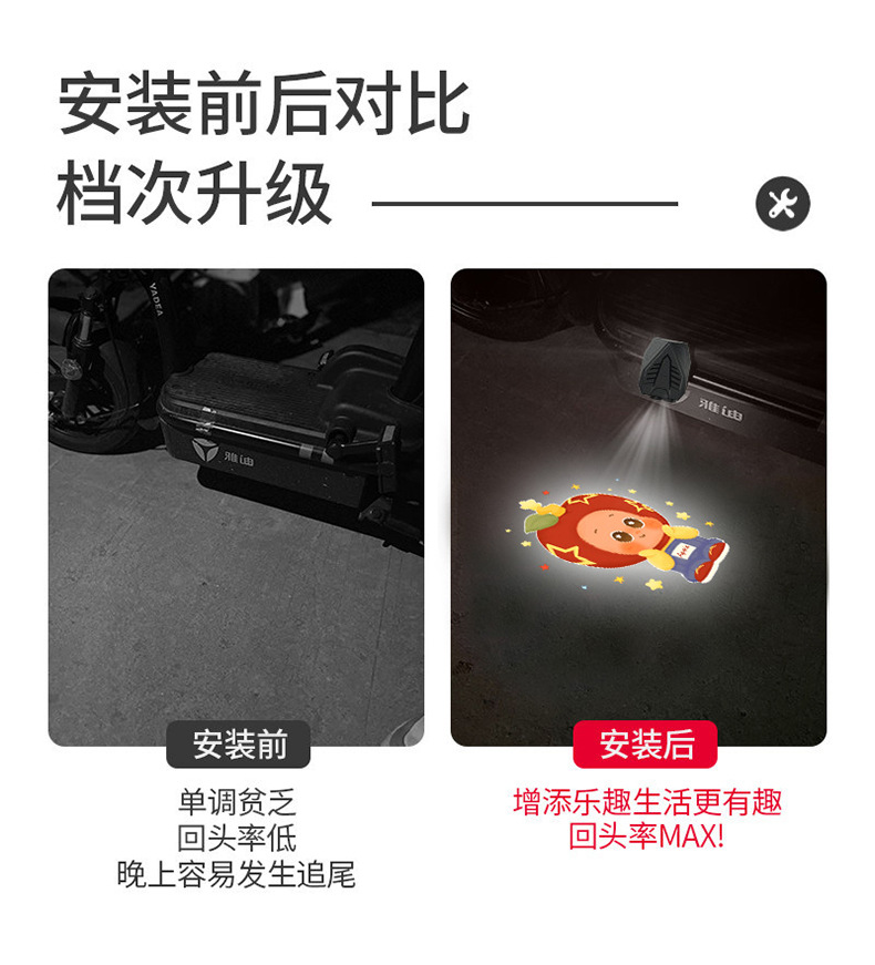 Car Door Welcome Light, Door Opening Projection Light, Interior Atmosphere Sensing Floor Light, Car Decoration Accessories, Wireless Door Opening Light