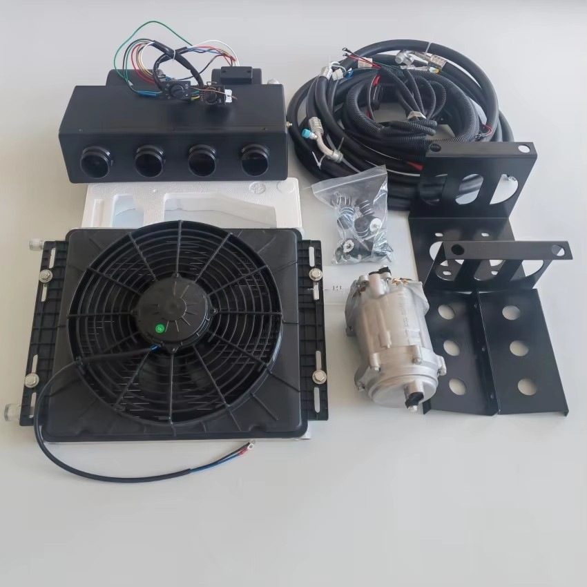 Foreign Trade Truck 24V Electric Variable Frequency Power-Saving Hidden Split Light Truck 12V Rv Excavator Parking Air Conditioner