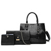 Trend one-shoulder bag, phone bag, crocodile print