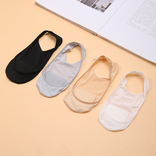 Personalized invisible ice silk sling socks anti-drop silicone high heels low-cut women's socks front palm pad non-heel boat Socks