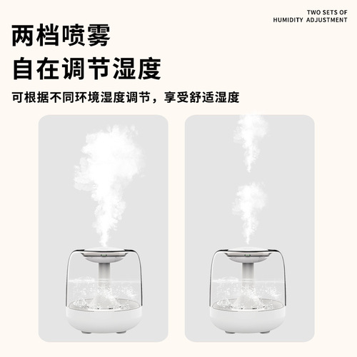 Humidifier small household aromatherapy machine two-in-one silent bedroom large capacity mist purifying air mini night light