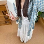 女春长袖格子新款衬衫