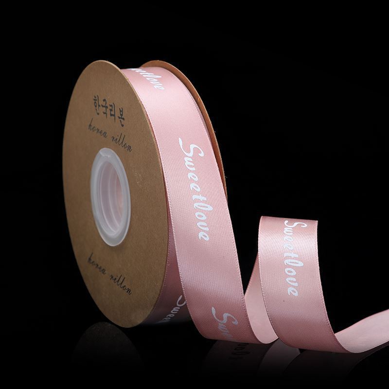 Cinta impresa 2.5 cm para flores y regalos