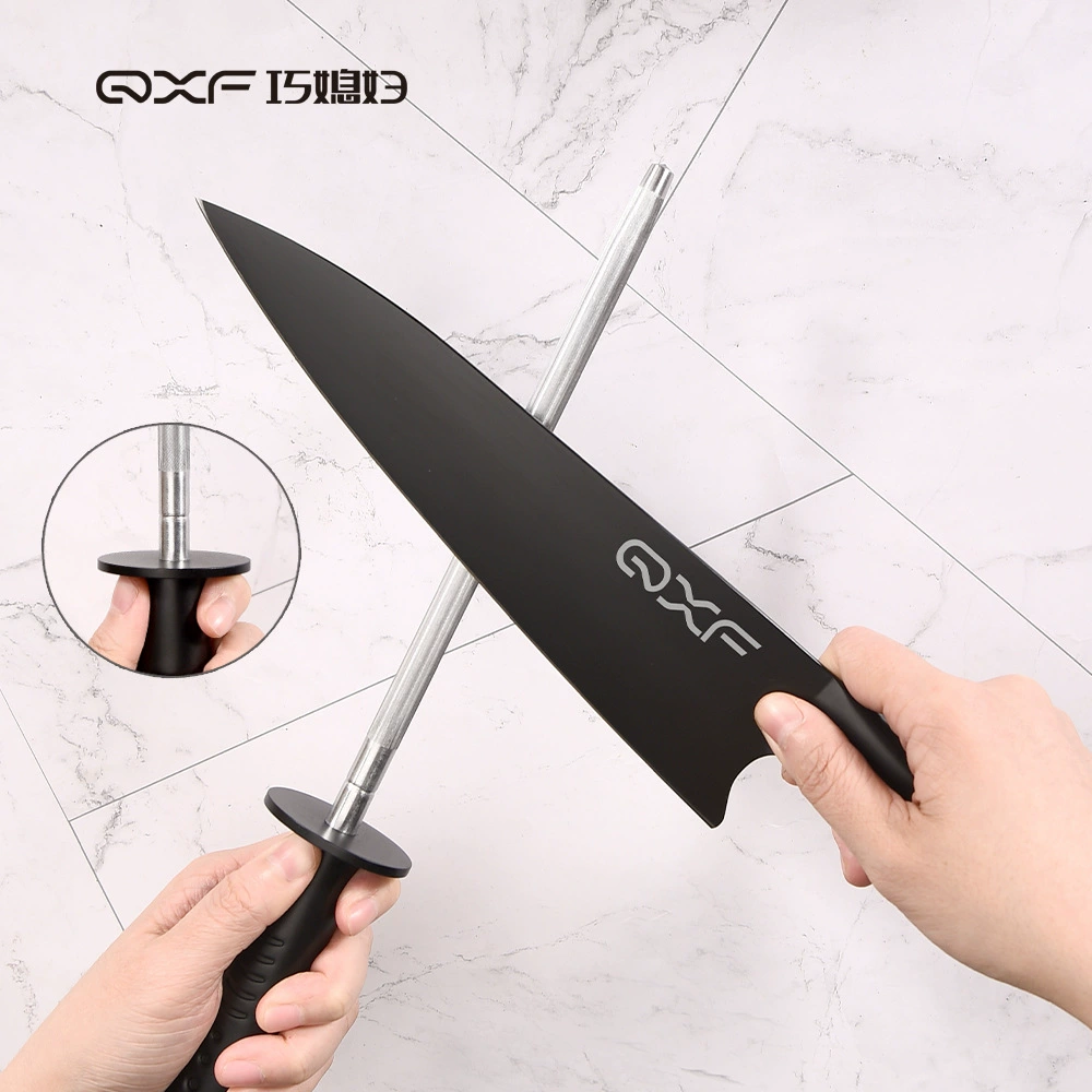 Kitchen tool Black shark серия поддержка ножа шлифовальные 8-дюйм профессиональная шлифовальная палка нержавеющая сталь